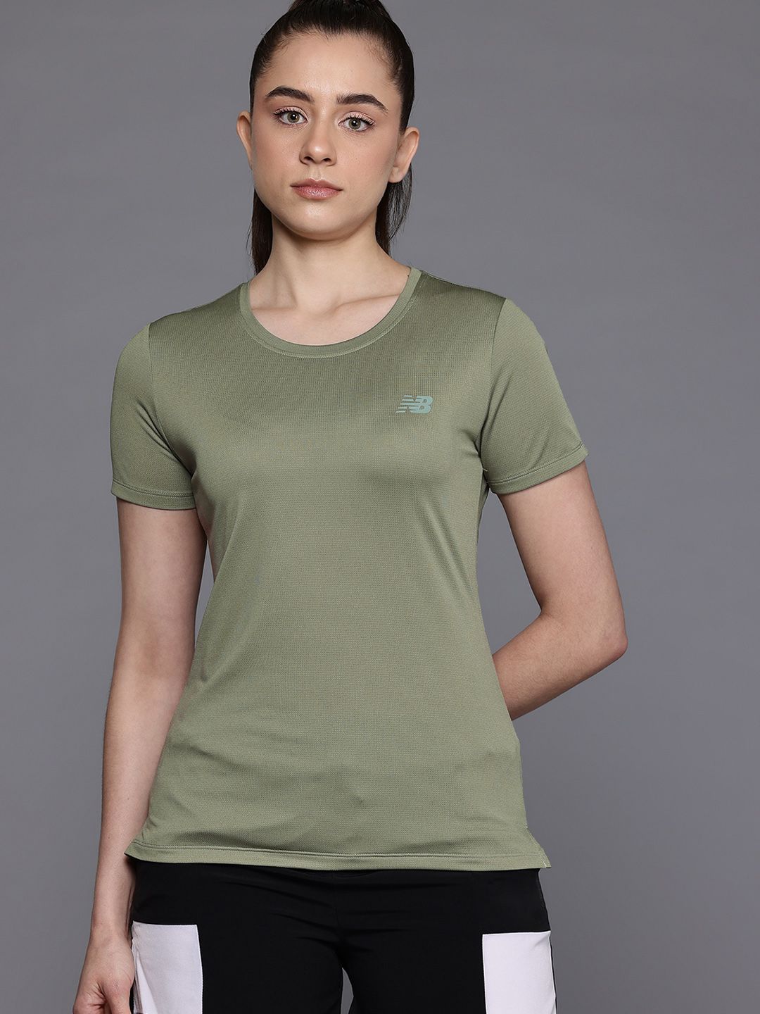 New Balance Brand Logo Detail Slim Fit T-shirt