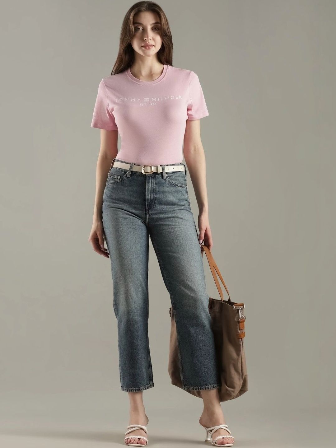 Regular Fit High-Rise Light Fade Jeans
