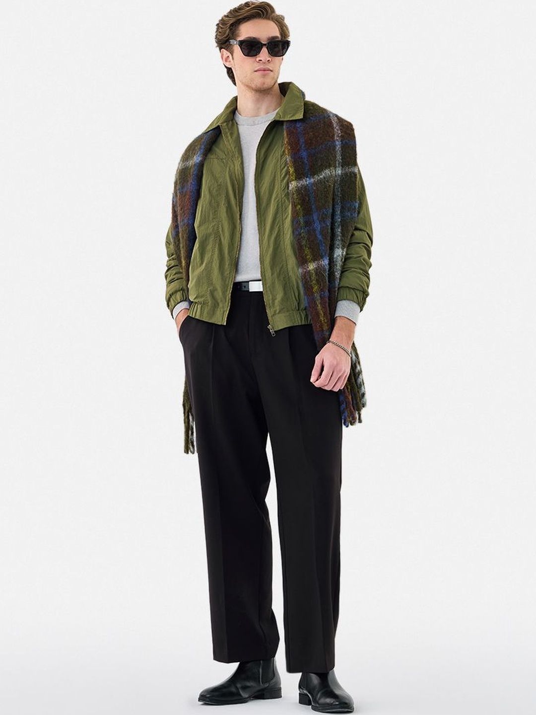 Snitch Green Plain Jacket