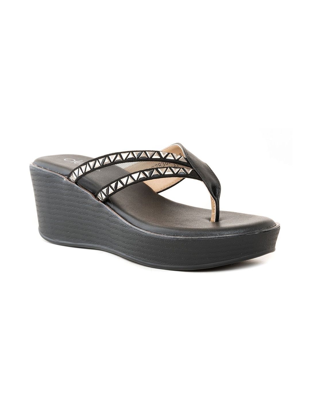 Khadims Textured Wedge Sandals