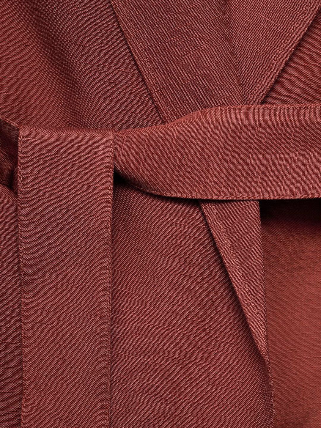 Lapel Collar Waistcoat With Belt