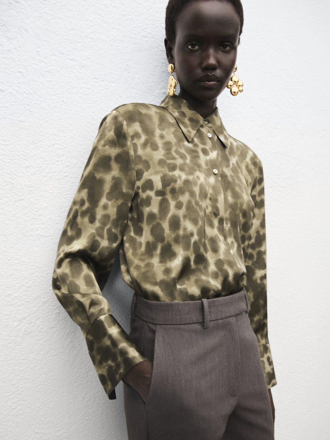 Animal Print Relaxed Casual Shirt