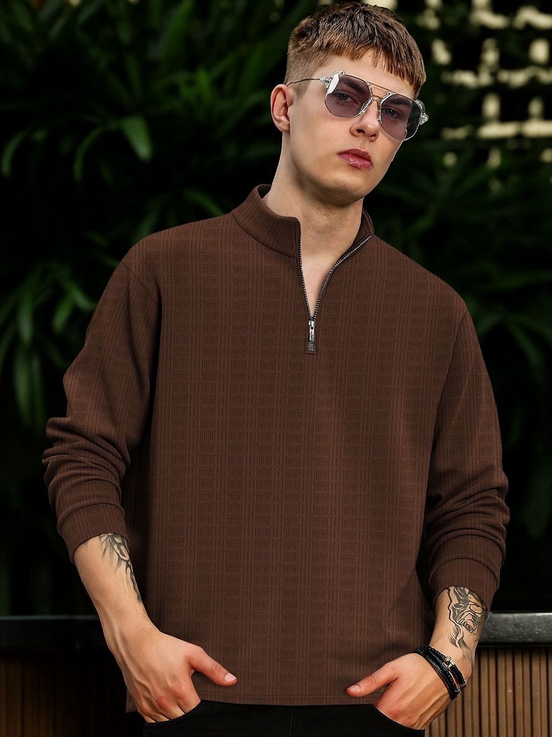 KAJARU Men High Neck T-shirt