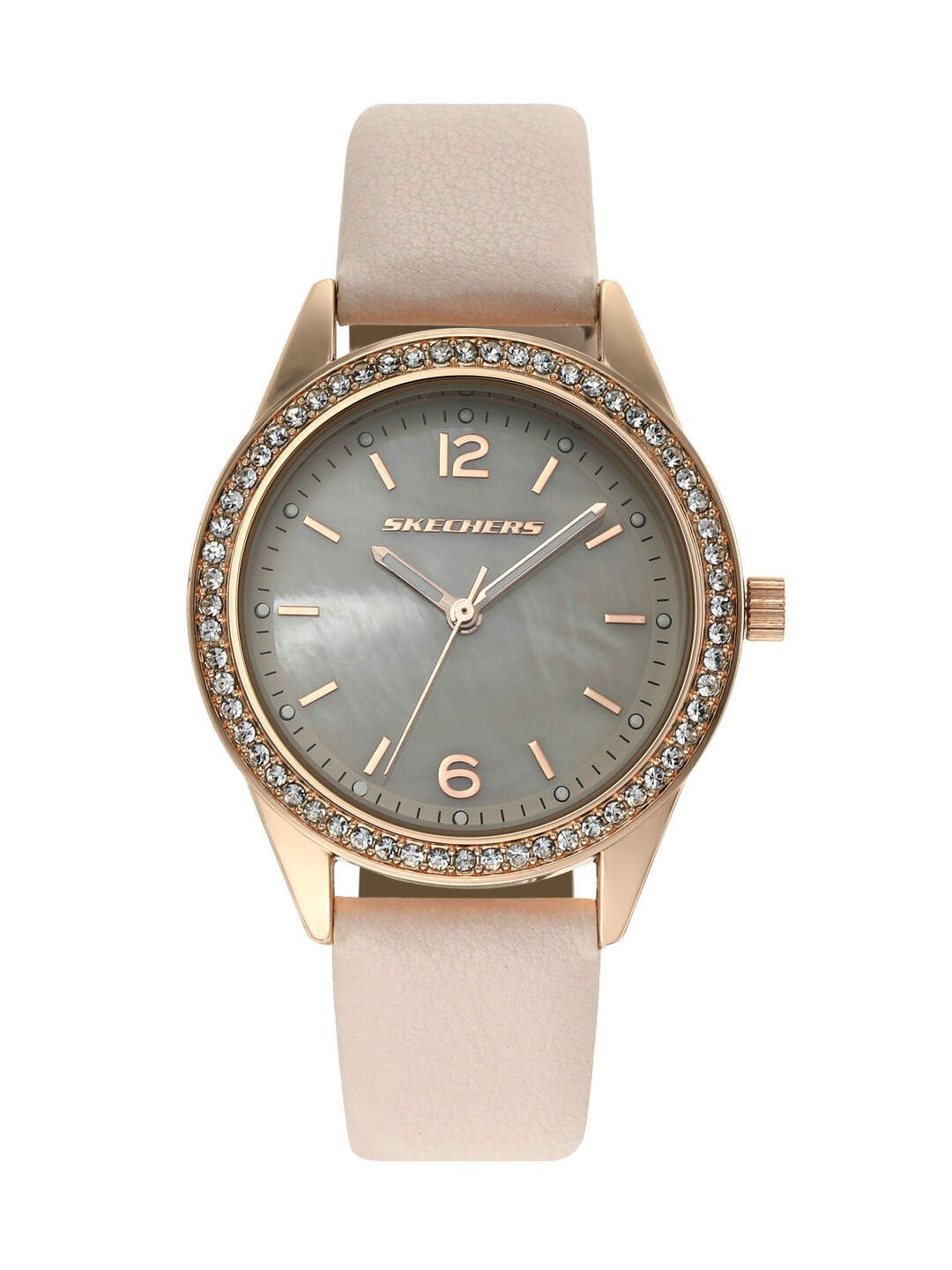 Skechers Women Gift Sets Mother of Pearl Dial Analogue Watch with Bracelets SR9056