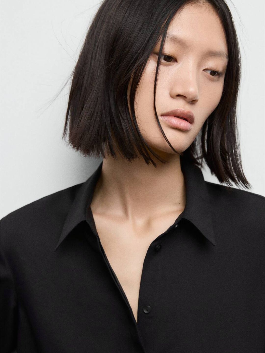 Spread Collar Casual Shirt