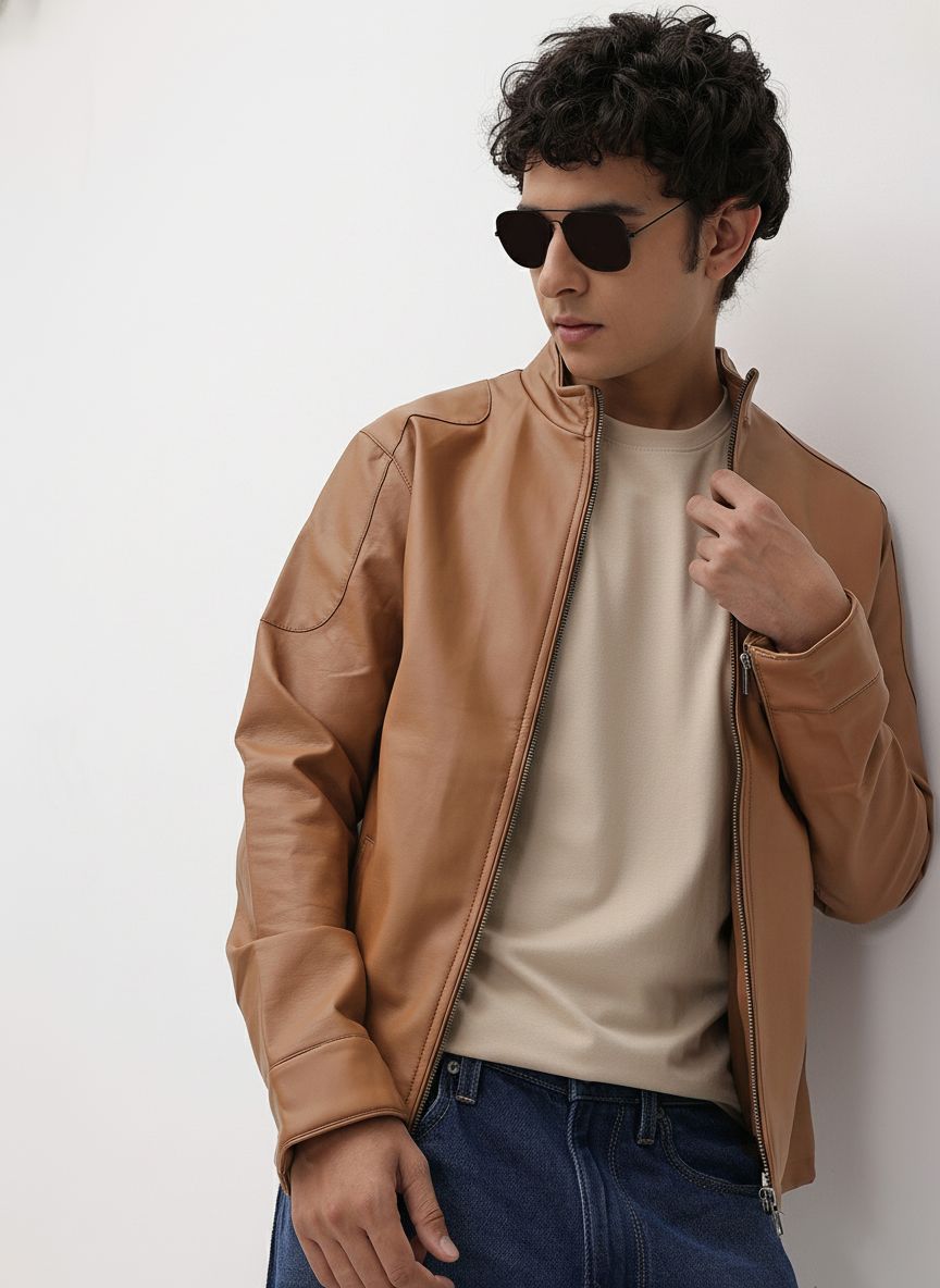 The Roadster Life Co. Faux Leather Trim Tailored Jacket
