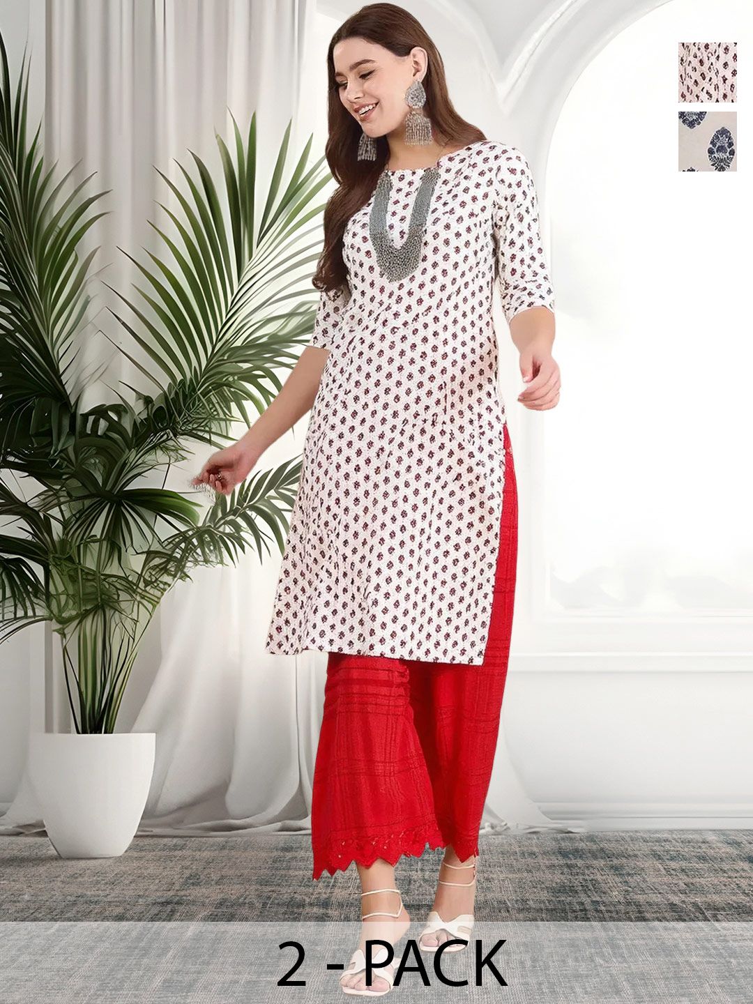 arangya Women Ethnic Motifs Printed Indie Prints Crepe Kurta