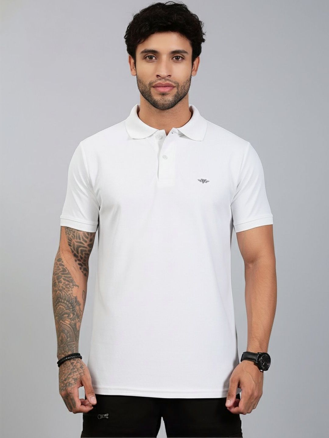LUX VENUS Men Polo Collar T-shirt