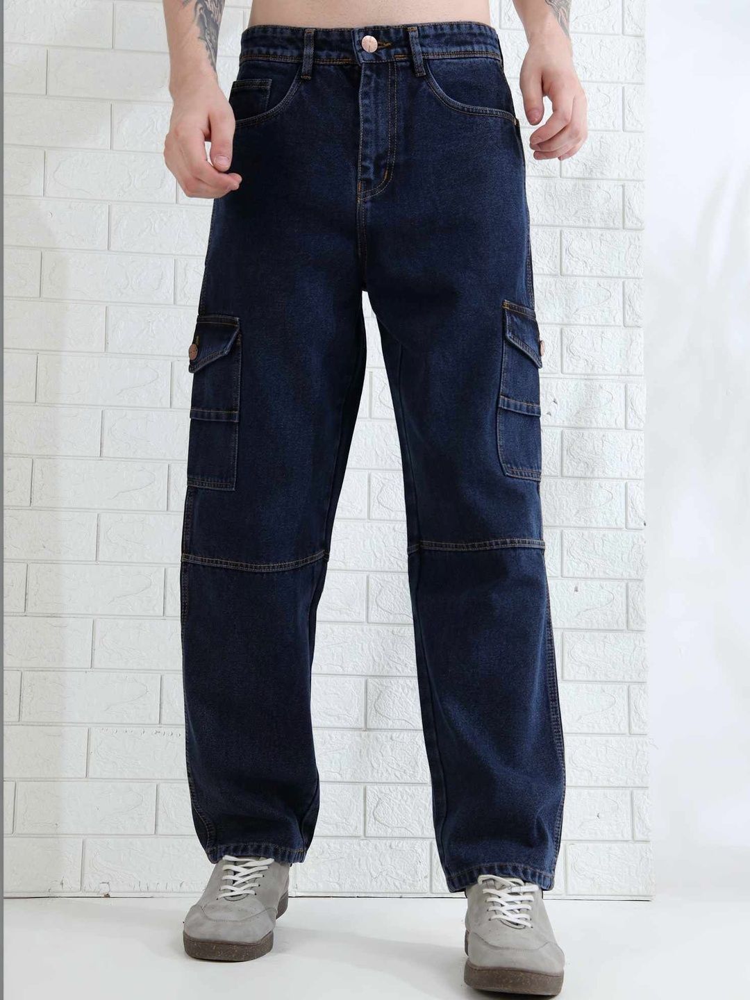 AIDAN PAUL Men Comfort Mid-Rise Jeans