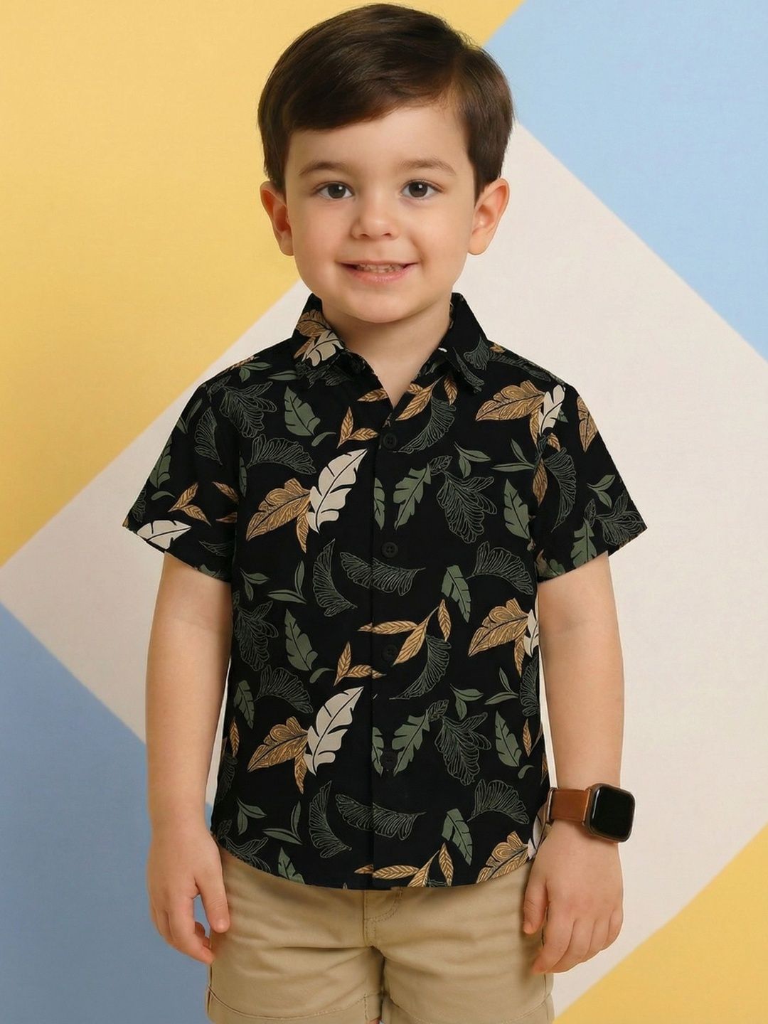 RAVYA TRENDZ Boys Classic Floral Printed Casual Shirt