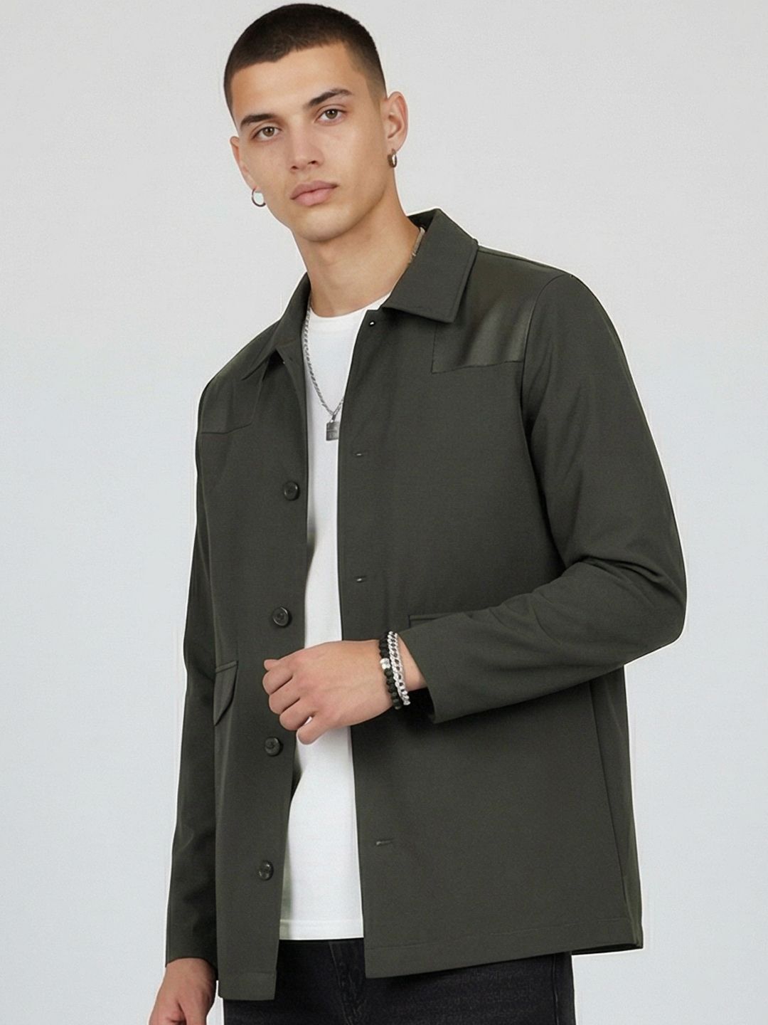 glitchez Elbow Patchwork Tailored Jacket
