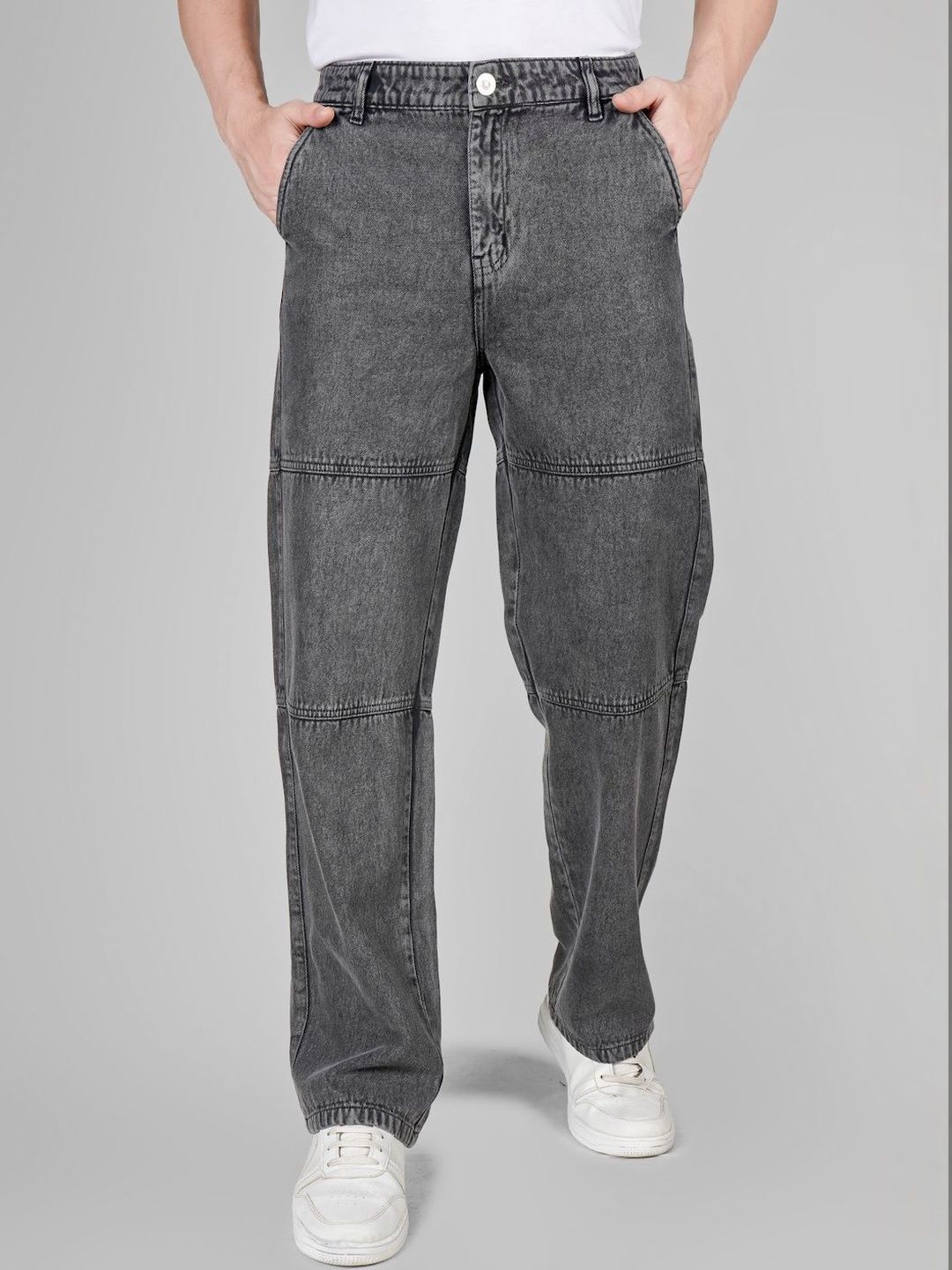 COSMIC Men Straight Fit Mid-Rise Light Fade Jeans