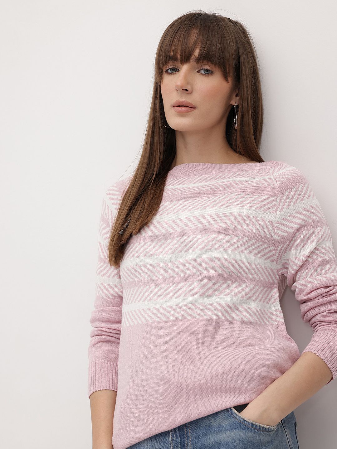 The Roadster Life Co. Acrylic Striped Pullover