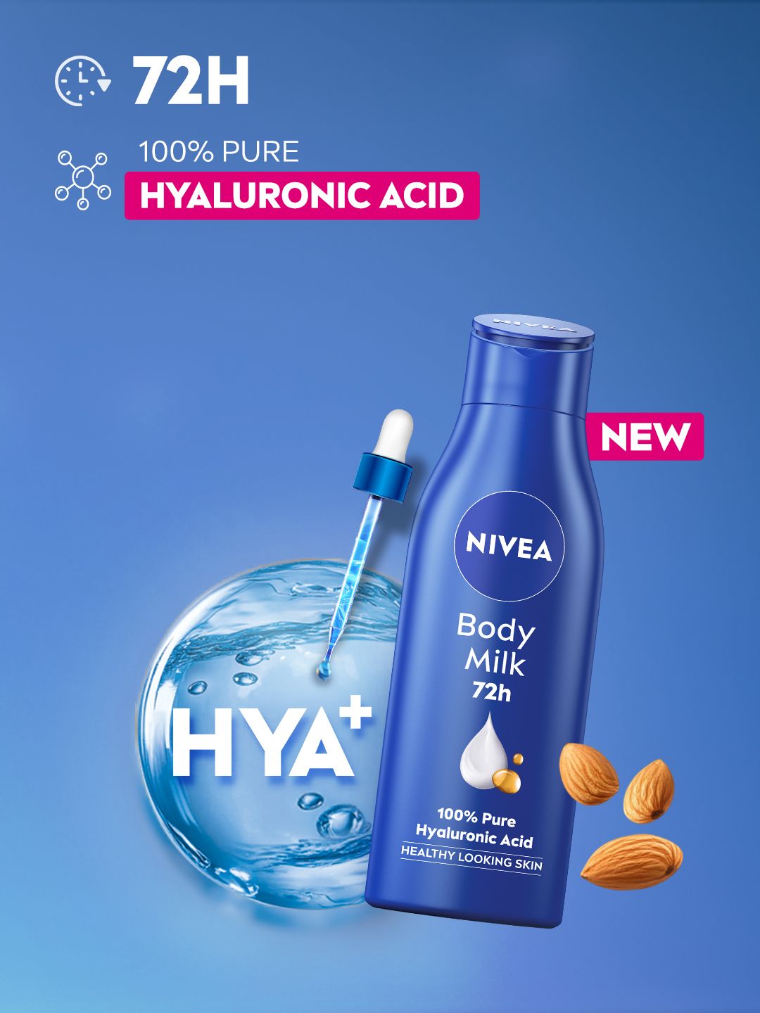 Nivea Nivea Unisex Almond Oil Very Dry Skin Nourishing Body Milk 120 ml
