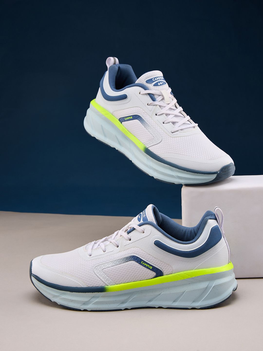 Campus Men HUMBER Mesh Running Non-Marking Lace-Ups Shoes
