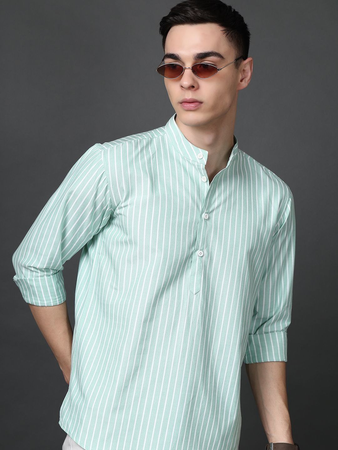 Jompers Men Striped Kurta