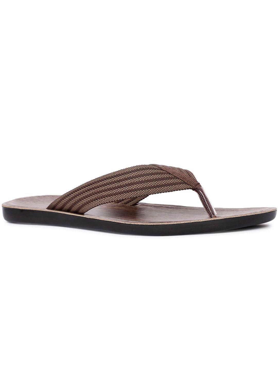 Bata Men Striped Thong Flip-Flops