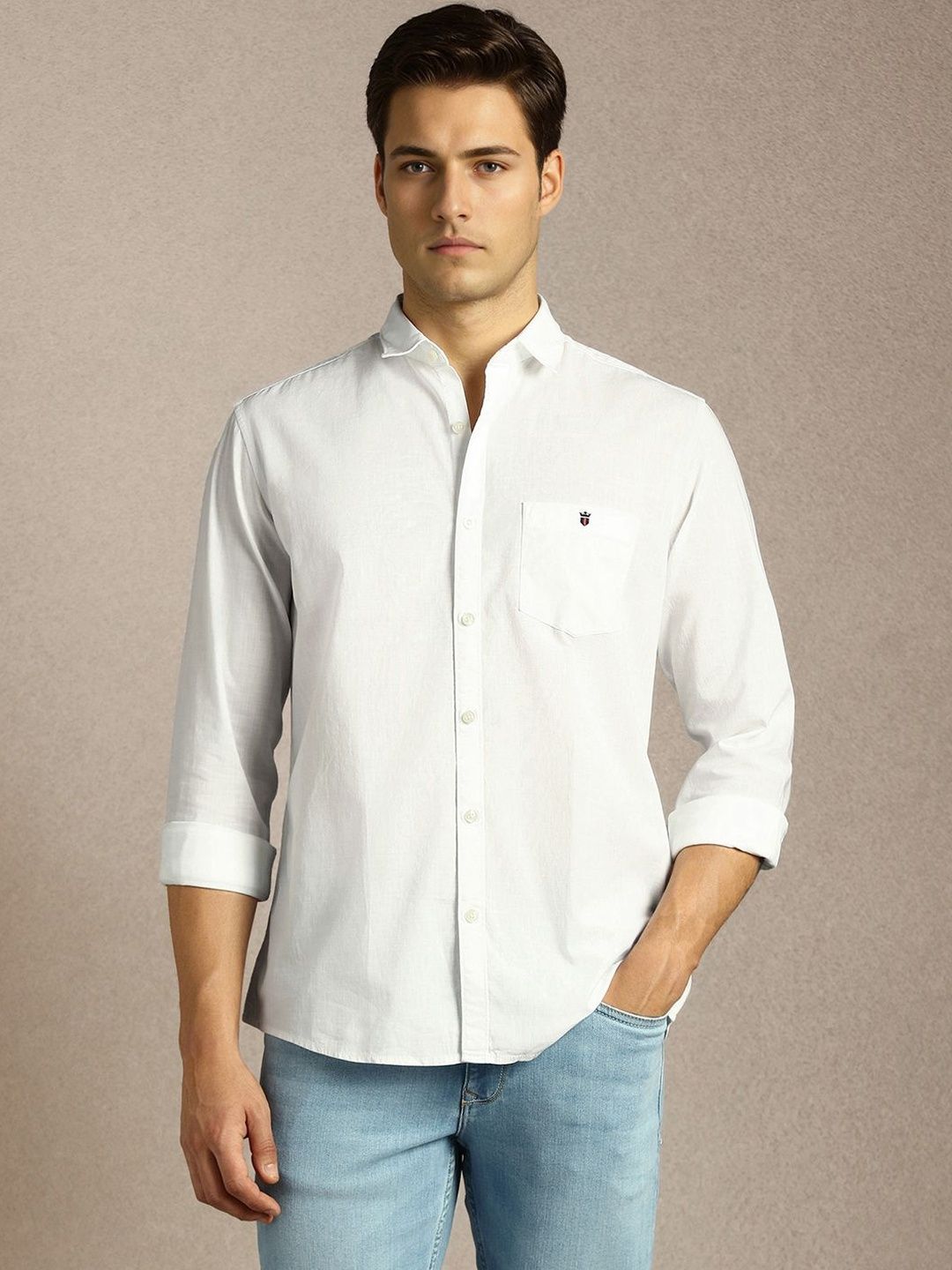 Louis Philippe Jeans Louis Philippe Jeans Men Slim Fit Casual Shirt