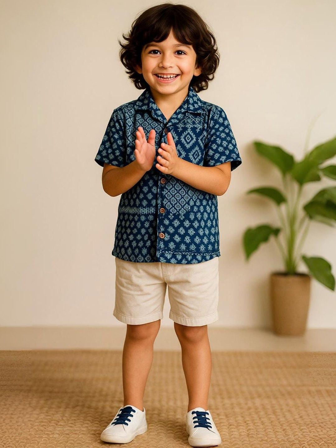 Urban Birdie Boys Comfort Printed Casual Shirt