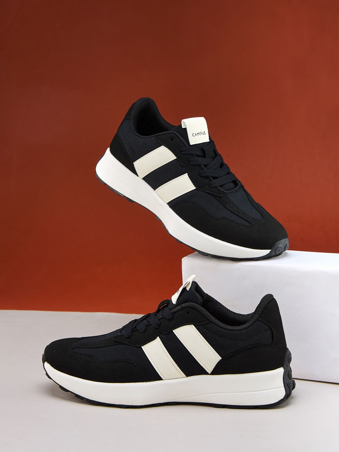 Campus Campus Men BRISK Colourblocked PU Sneakers