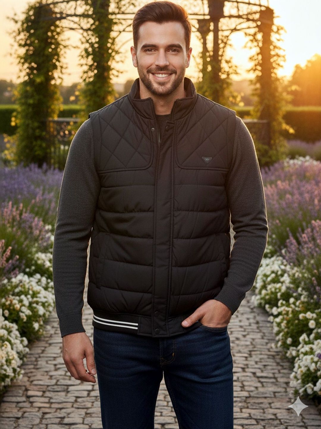 Davno Men Puffer Jacket