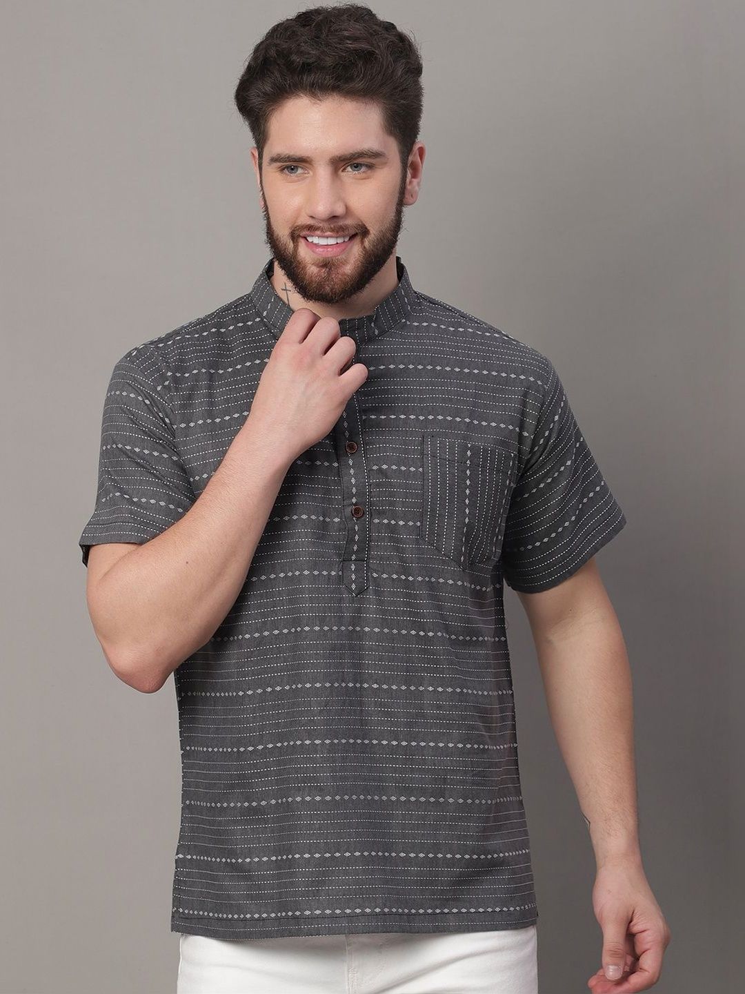 Enchanted Drapes Men Printed Kurta