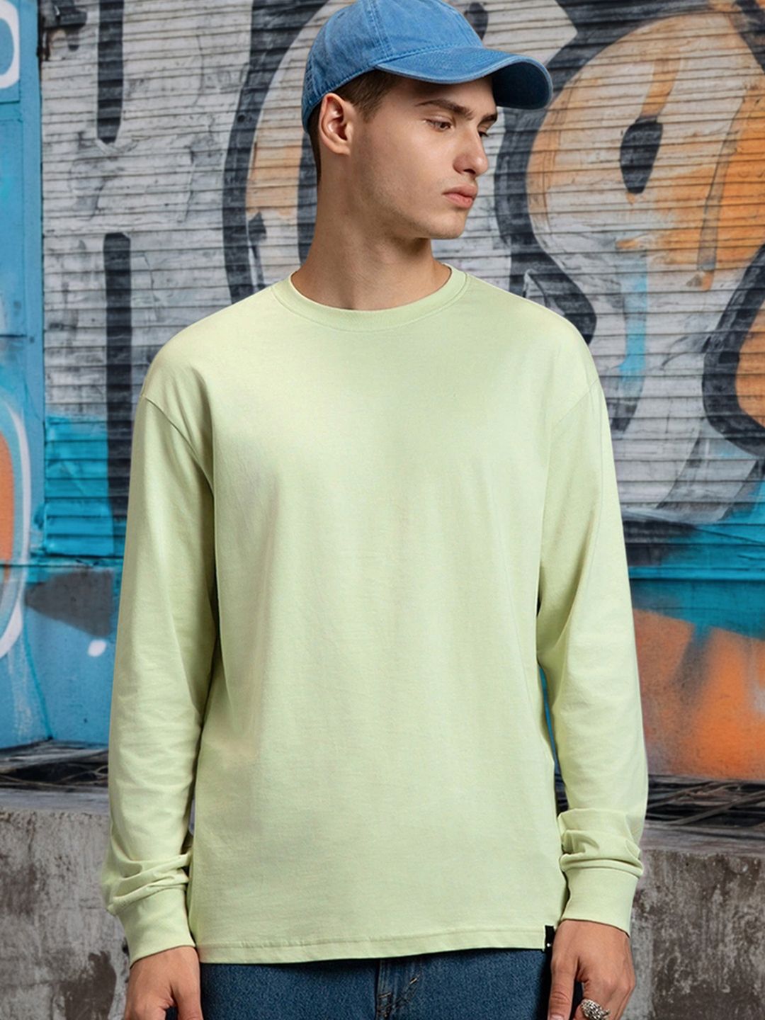 Bewakoof Green Oversized T-shirt