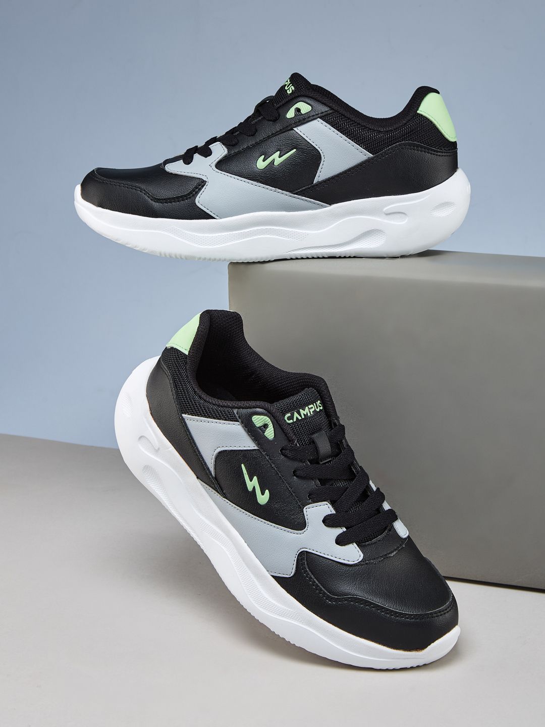 Campus Men OG-35 PU Colourblocked Lace-Ups Sneakers
