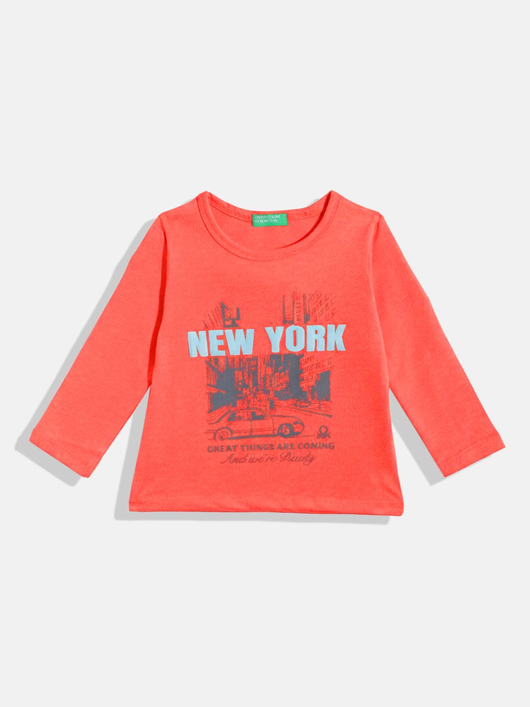 United Colors of Benetton Girls Graphic Printed Regular Fit T-Shirt