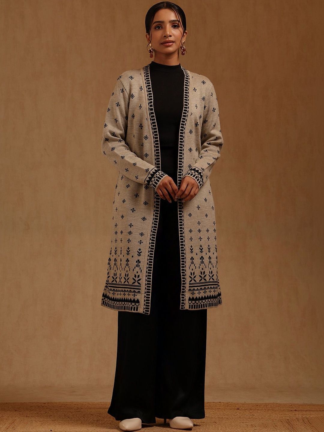 Soch Women Printed Longline Ethnic Shrug