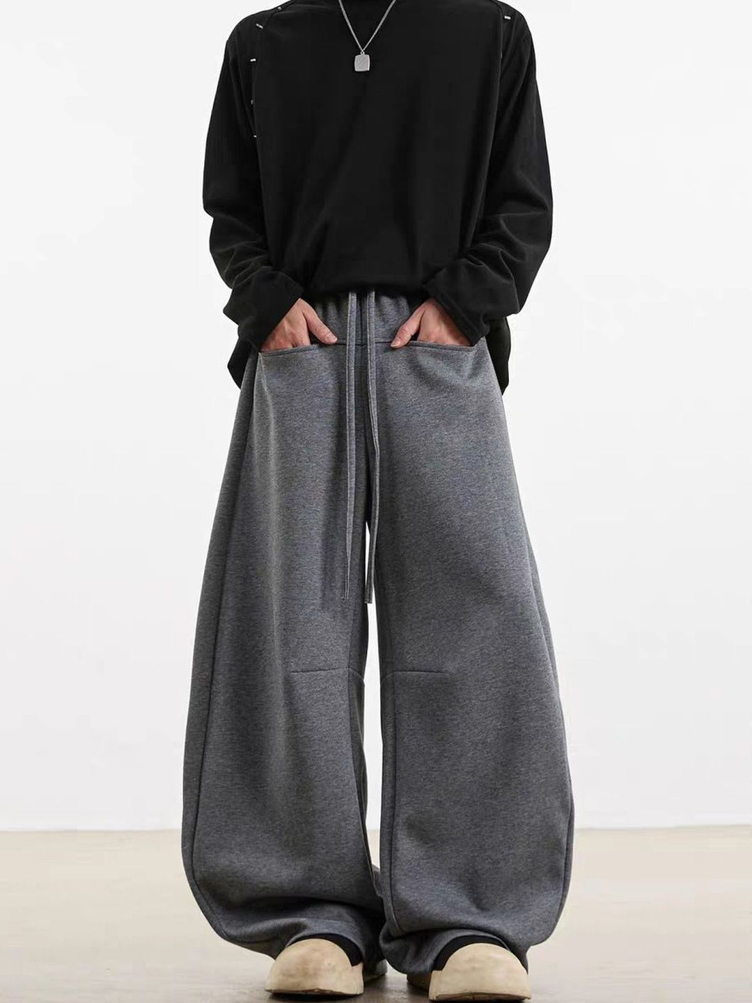 StyleCast x Revolte Men Loose Fit Easy Wash Trousers