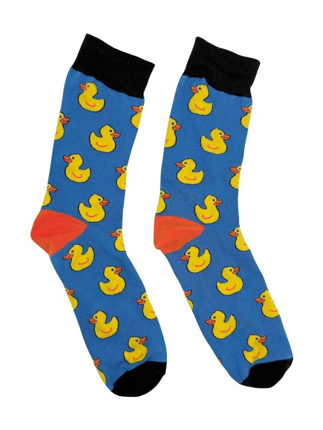 The Tie Hub Printed Cotton Calf Length Socks