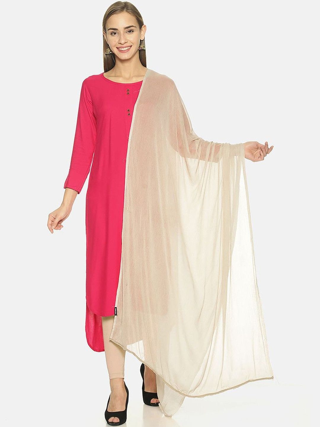 TWIN BIRDS Women Nylon Chiffon Lightweight Soft Dupatta