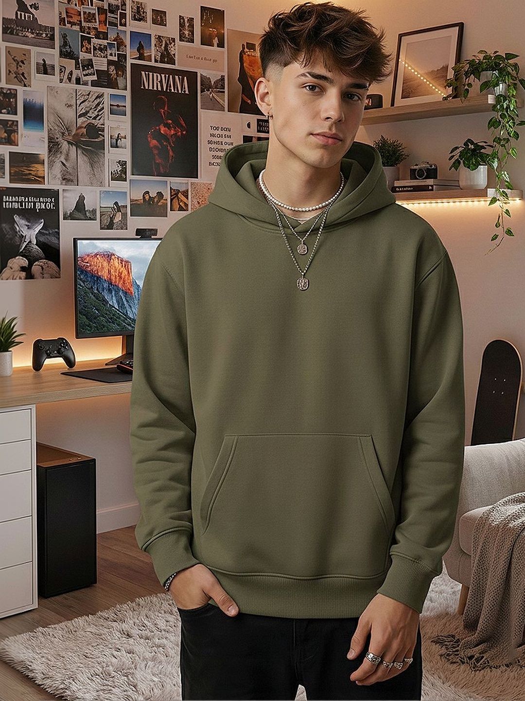 Moda Rapido Men Hooded Sweatshirt