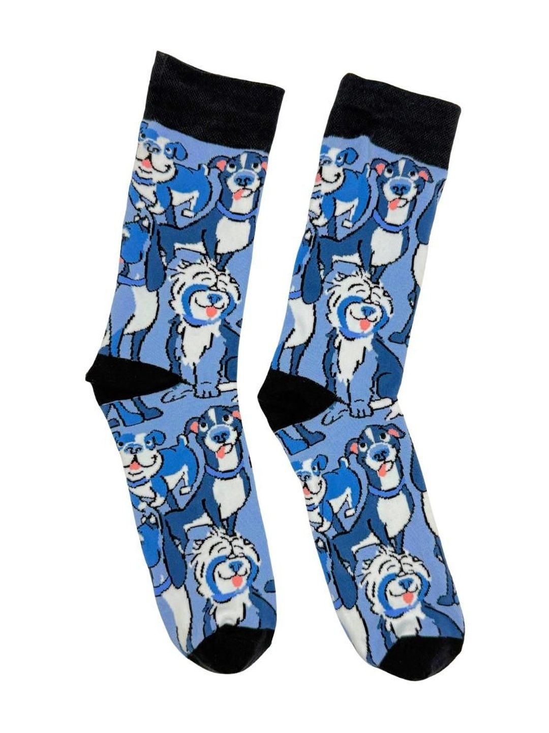 The Tie Hub Printed Cotton Calf Length Socks