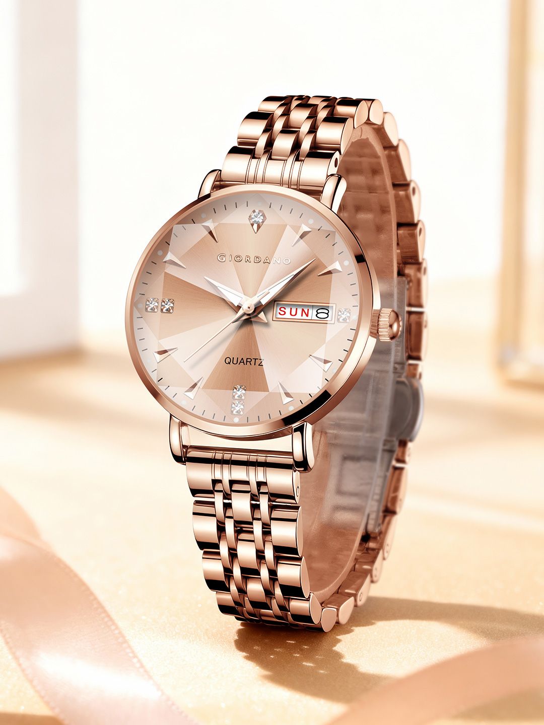 Buy GIORDANO Women Dial & Stainless Steel Bracelet Style Straps