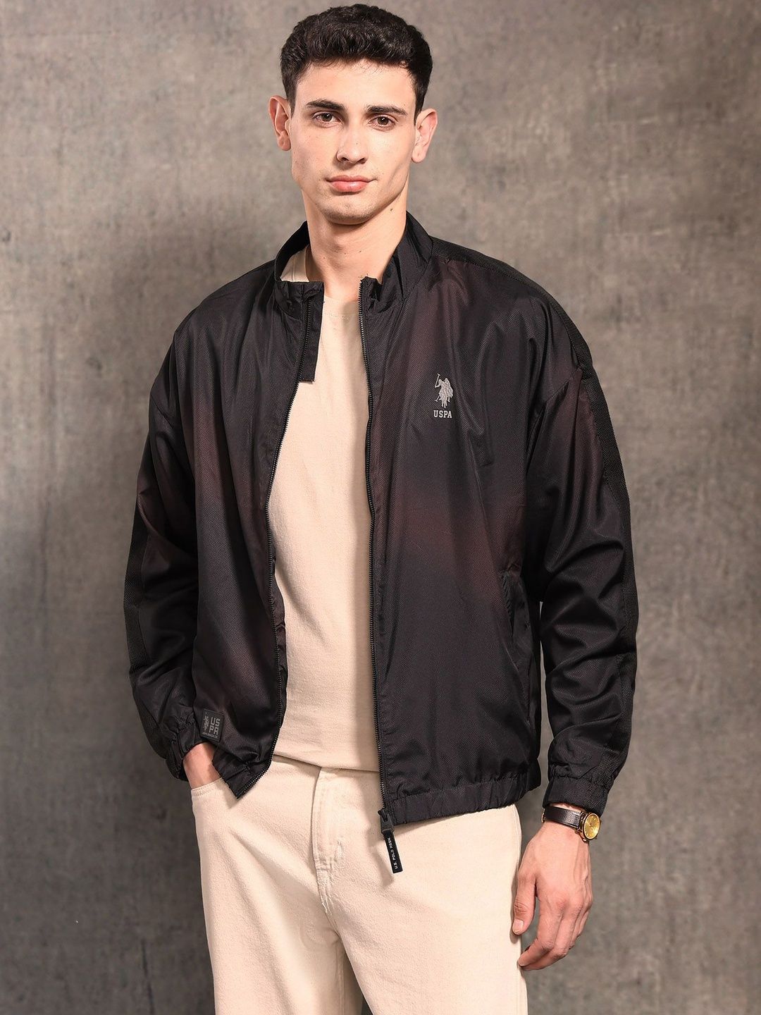 U.S. Polo Assn. Denim Co. Men Lightweight Bomber Jacket