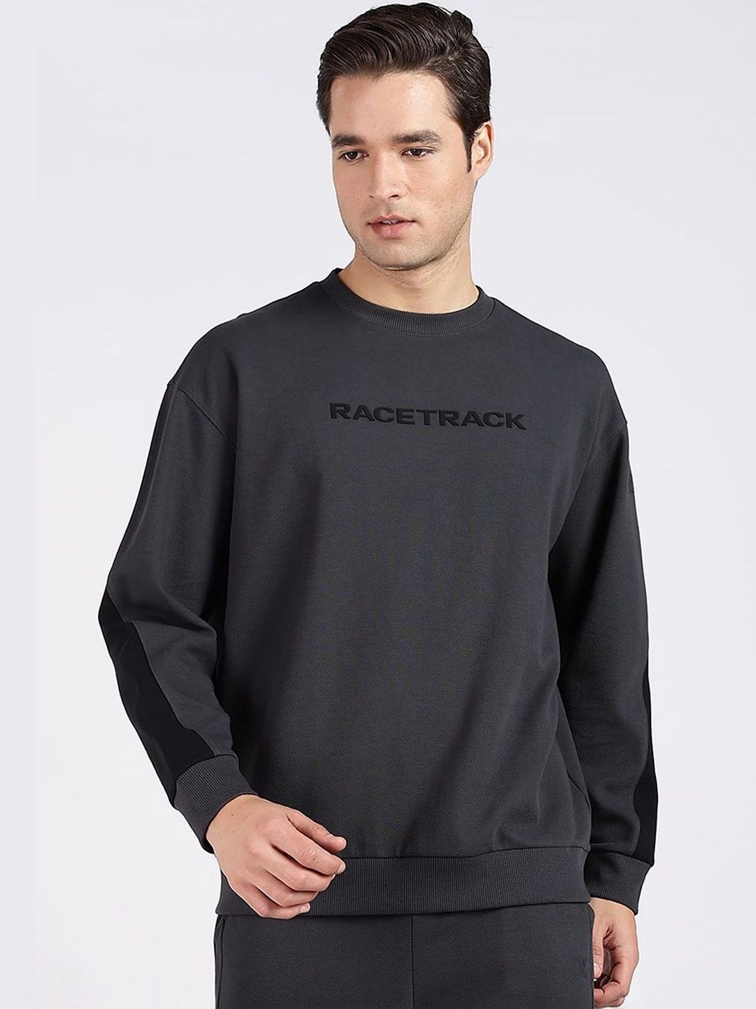 Xtep Men Typography Colourblocked Lightweight Sporty Jacket