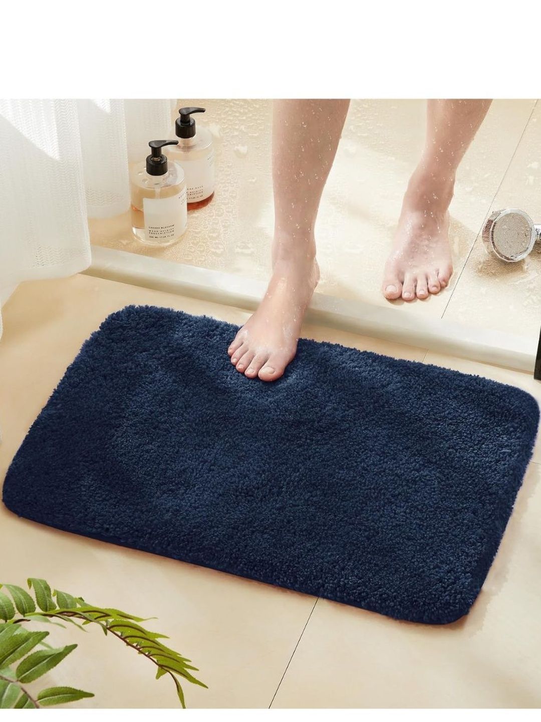 MAXOSHINE Navy blue Self-Designed Anti-Skid Doormat