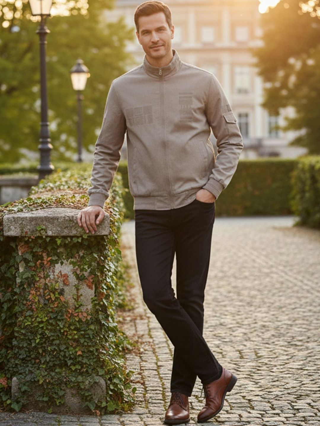 UNEX Men Lightweight Bomber Jacket