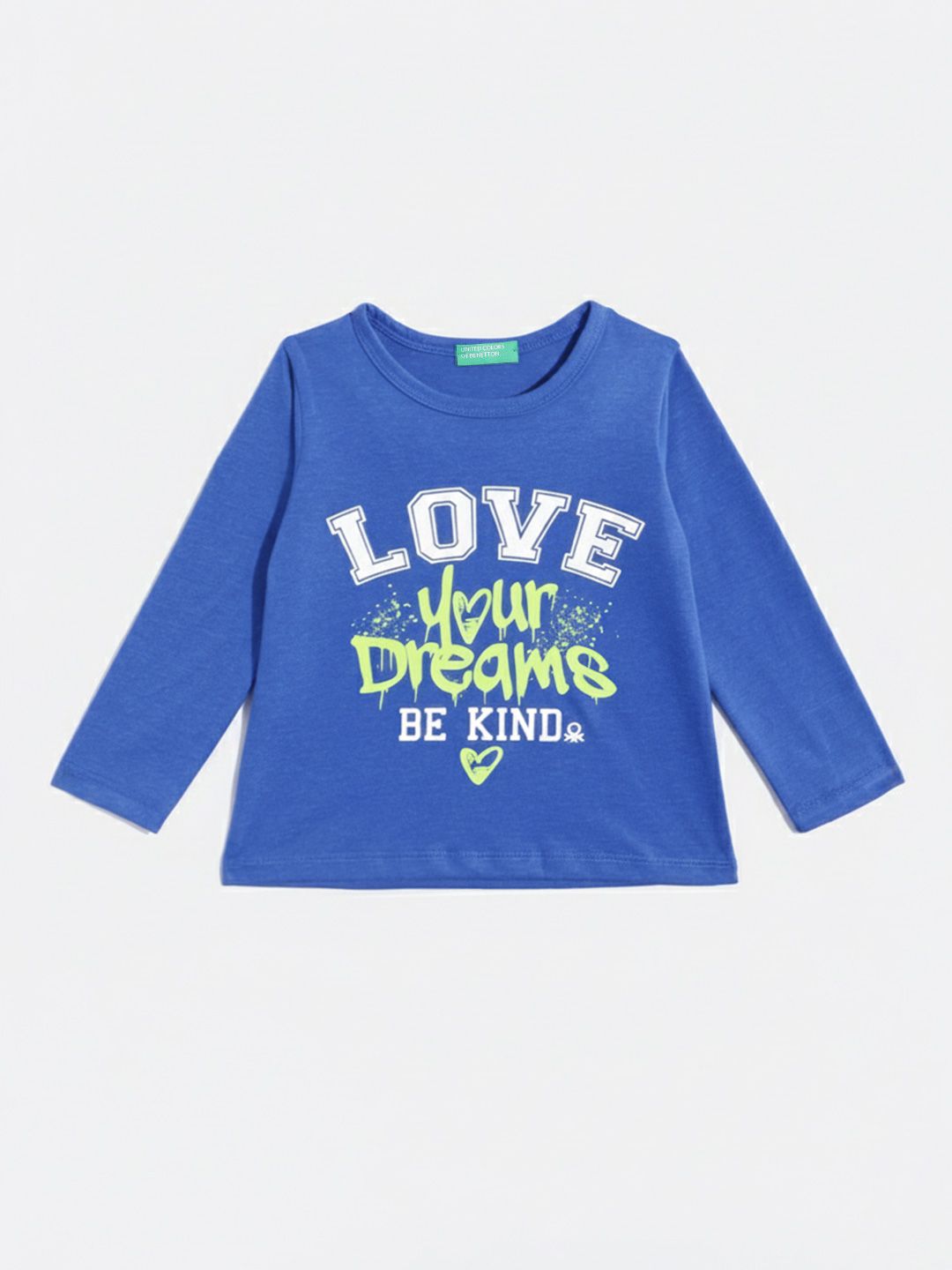 United Colors of Benetton Girls Typography Printed T-shirt