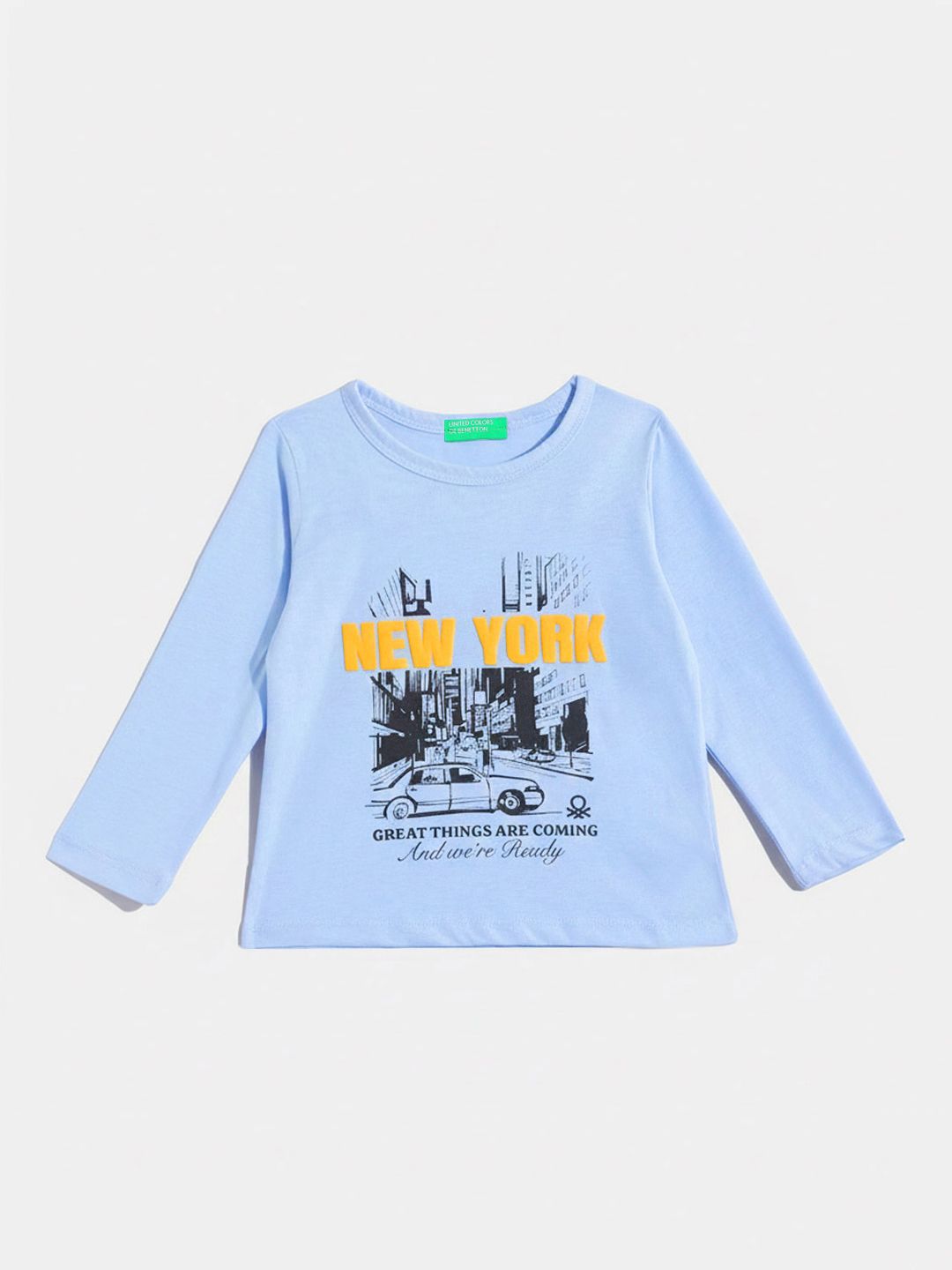 United Colors of Benetton Girls Typography Printed T-shirt