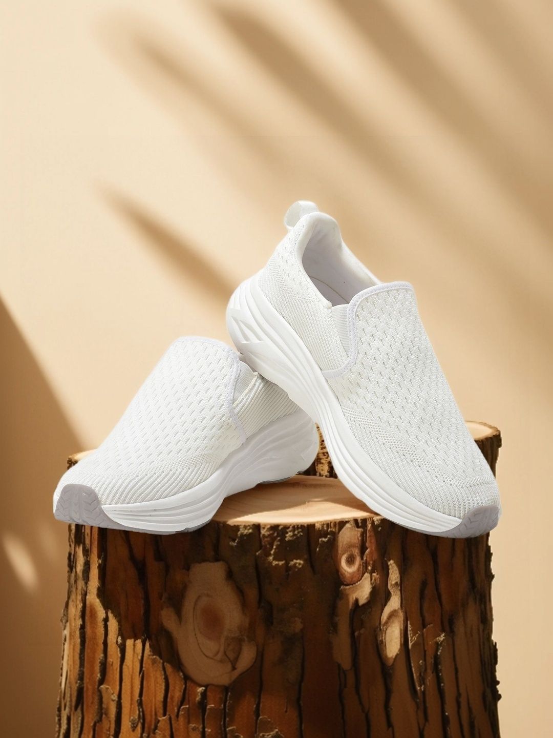 Cantabil Men Textured Slip-On Sneakers
