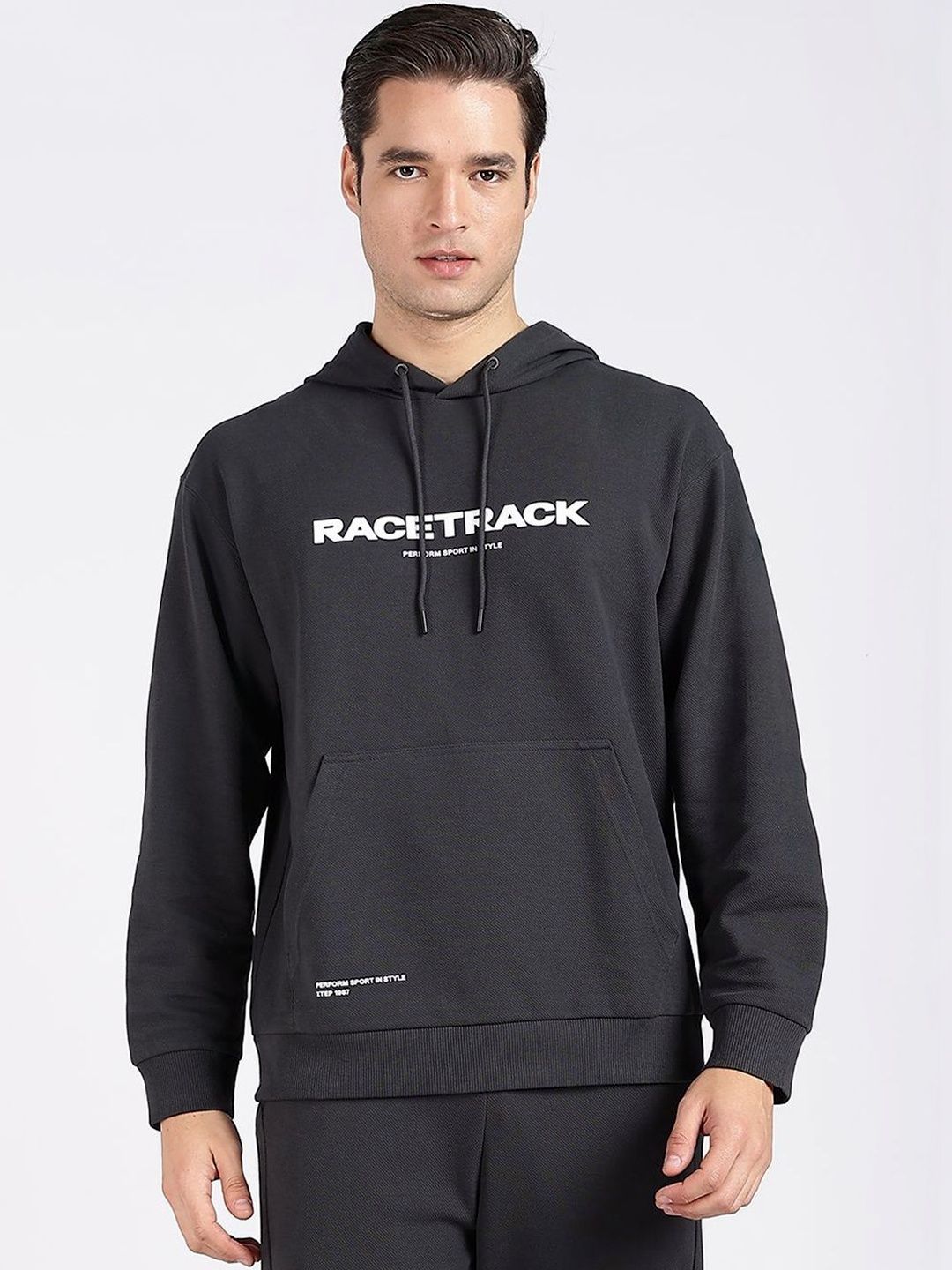 Xtep Men Typography Lightweight Training or Gym Sporty Jacket