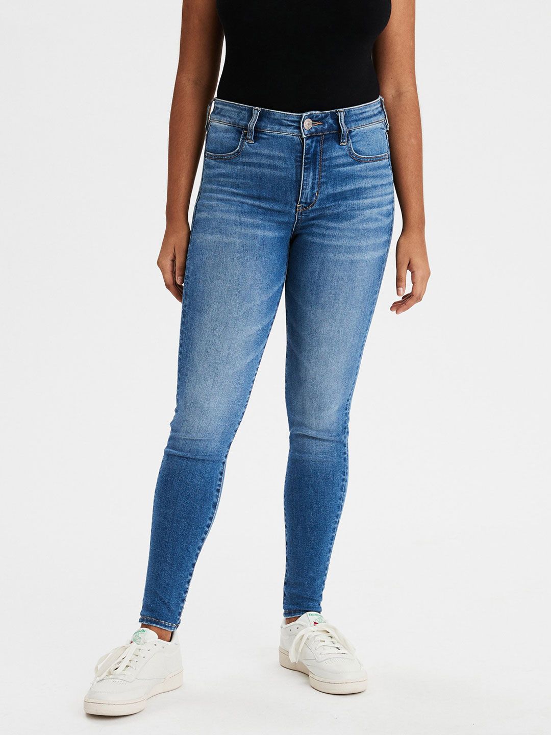 AMERICAN EAGLE OUTFITTERS Women Skinny Fit High-Rise Stretchable Jeans