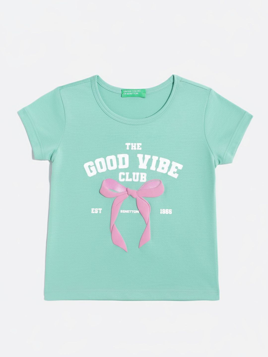 United Colors of Benetton Girls Typography Printed T-shirt