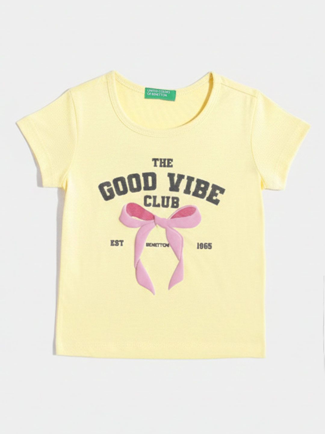 United Colors of Benetton Girls Typography Printed T-shirt