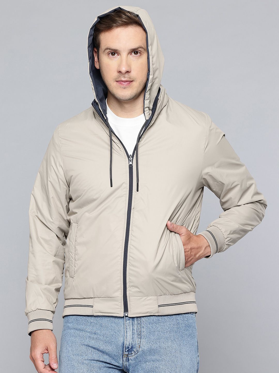 Fort Collins Hooded Reversible Bomber Jacket