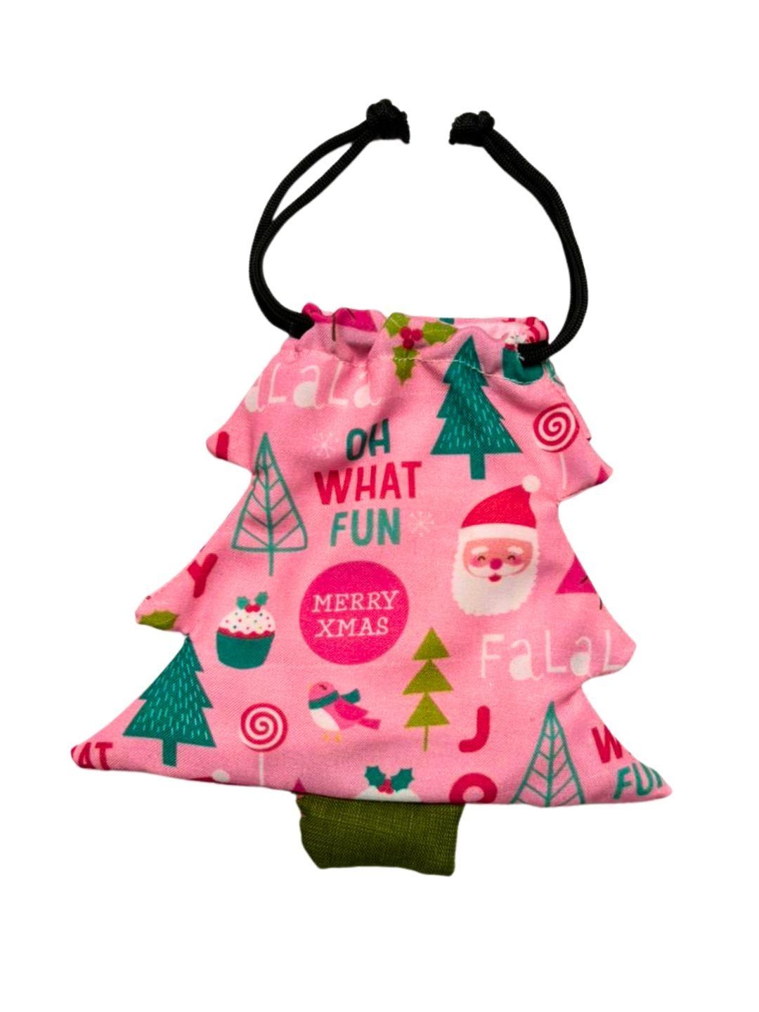 Arendelle Pink & Green Printed Tree Shaped String Christmas Decor