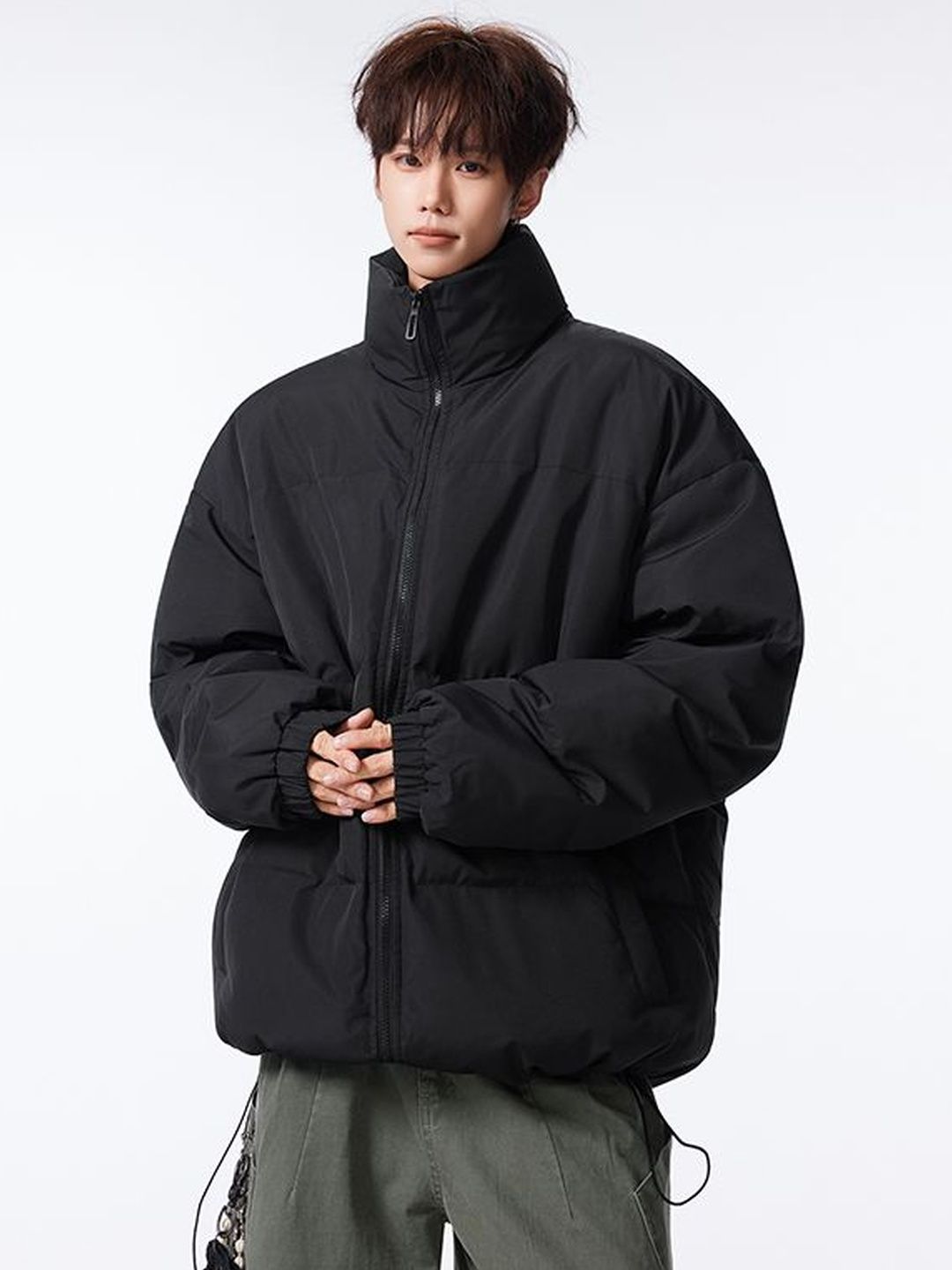 StyleCast x Revolte Mock Collar Padded Jacket